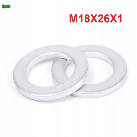 Podkładka m18x26x1 din7603a aluminiowa podkładka m18x26x1 podkładka m18x26