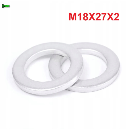 Podkładka m18x27x2 din7603a aluminiowa podkładka m18x27x2 podkładka m18x27