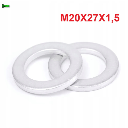 Podkładka m20x27x1,5 din7603a aluminiowa podkładka m20x27x1,5 podkładka m20