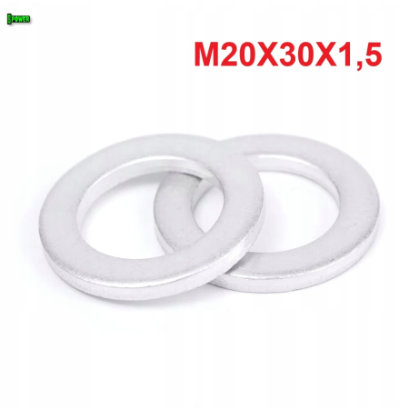 Podkładka m20x30x1,5 din7603a aluminiowa podkładka m20x30x1,5 podkładka m20