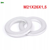 Podkładka aluminiowa m21x26x1,5 din7603a podkładka m21x26x1,5 podkładka m21