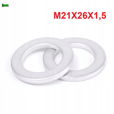 Podkładka aluminiowa m21x26x1,5 din7603a podkładka m21x26x1,5 podkładka m21