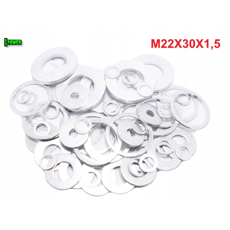 Podkładka aluminiowa m22x30x2 din7603a aluminiowa podkładka m22x30x2 m22x30