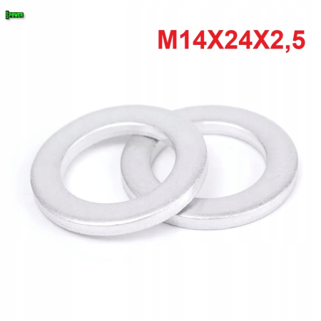 Podkładka m14x24x2,5 din7603a aluminiowa podkładka m14x24x2,5 podkładka m14