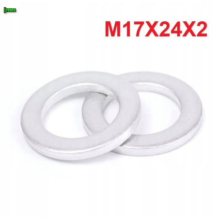 Podkładka aluminiowa m17x24x2 din7603a aluminiowa podkładka m17x24x2