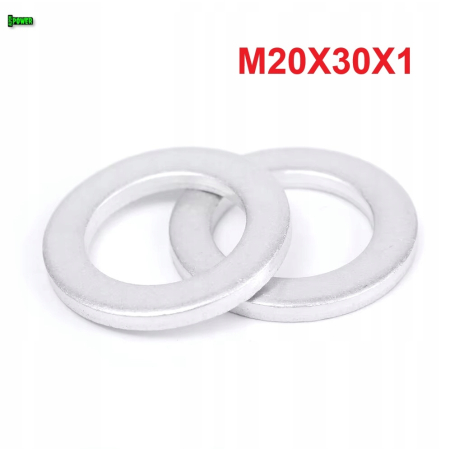Podkładka m20x30x1 din7603a aluminiowa podkładka m20x30x1 podkładka m20x30