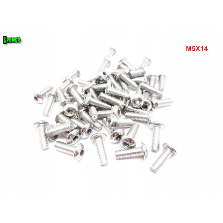 M5x14 śruba aluminiowa imbusowa iso 7380 śruby aluminiowe z łbem kulistym