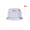 Aluminiowa nakrętka m8 samokontrująca samohamowna din 6926 srebrna m8