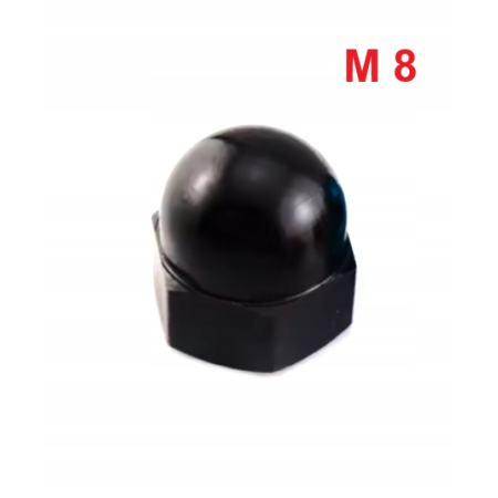 Aluminiowa nakrętka kołpakowa din 1587 m8 czarna nakrętki aluminiowe rc fpw