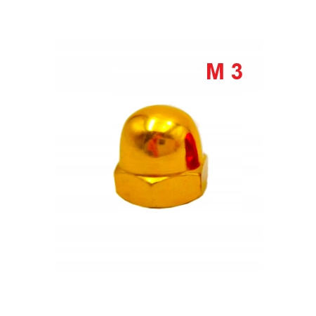 Aluminiowa nakrętka kołpakowa din 1587 m3 złota nakrętki aluminiowe rc fpw