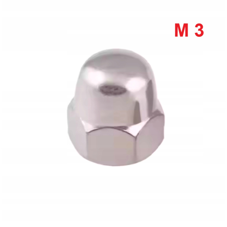 Aluminiowa nakrętka kołpakowa din 1587 m3 brązowa nakrętki aluminiowe fpw