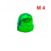 Aluminiowa nakrętka kołpakowa din 1587 m4 zielona nakrętki aluminiowe fpw