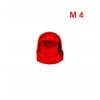 Aluminiowa nakrętka kołpakowa din 1587 m4 czerwona nakrętki aluminiowe fpw