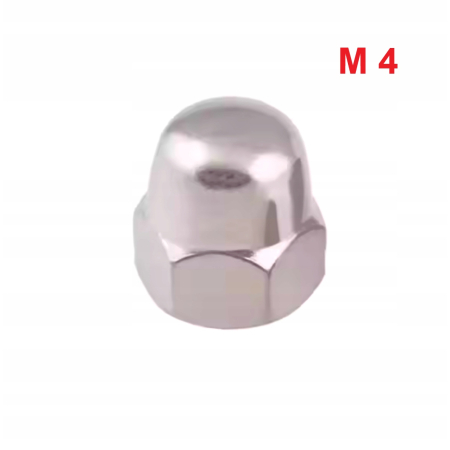 Aluminiowa nakrętka kołpakowa din 1587 m4 brązowa nakrętki aluminiowe fpw