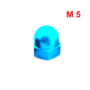 Aluminiowa nakrętka kołpakowa din 1587 m5 błękitna nakrętki aluminiowe fpw
