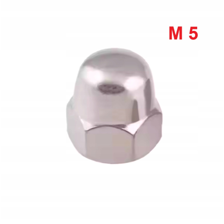 Aluminiowa nakrętka kołpakowa din 1587 m5 brązowa nakrętki aluminiowe fpw