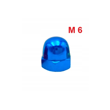 Aluminiowa nakrętka kołpakowa din 1587 m6 niebieska nakrętki aluminiowe fpw