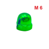 Aluminiowa nakrętka kołpakowa din 1587 m6 zielona nakrętki aluminiowe fpw