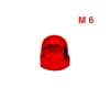 Aluminiowa nakrętka kołpakowa din 1587 m6 czerwona nakrętki aluminiowe fpw