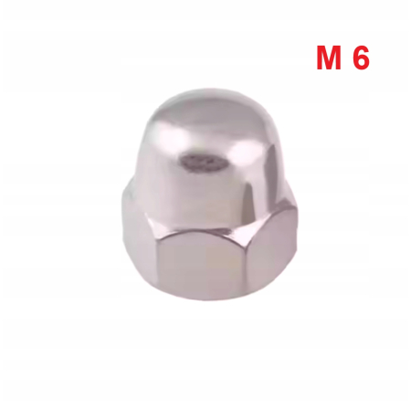 Aluminiowa nakrętka kołpakowa din 1587 m6 brązowa nakrętki aluminiowe fpw