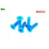M8x25 śruba aluminiowa stożkowa imbus din 7991 śruba aluminiowa błękitna