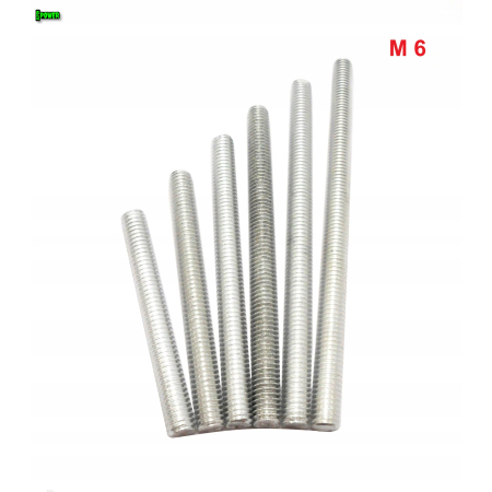 M6x16 aluminiowy pręt gwintowany din 975 aluminium 6061 pręt aluminiowy m6