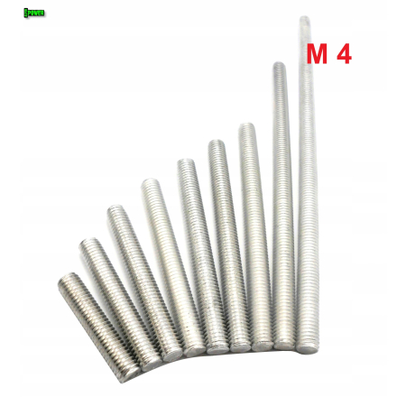 M4x35 aluminiowy pręt gwintowany din 975 aluminium 6061 pręt aluminiowy m4