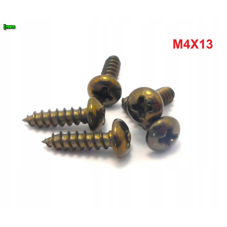 M4x13 wkręt samogwintujący tytanowy din 7981 wkręty tytanowe tytan grade 2