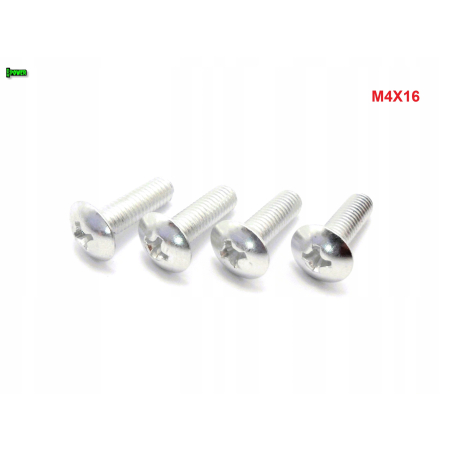 M4x16 śruba owiewki aluminiowa grzybkowa śruby owiewek aluminiowe 6061