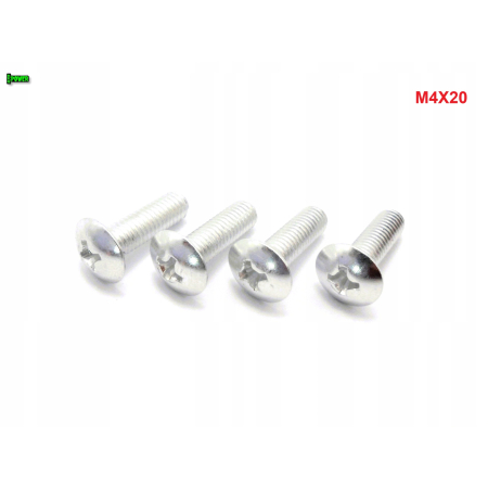 M4x20 śruba owiewki aluminiowa grzybkowa śruby owiewek aluminiowe 6061