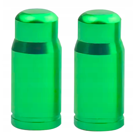 Kapturki nakrętki wentyla na wentyl presta do opon roweru sv fv zielone