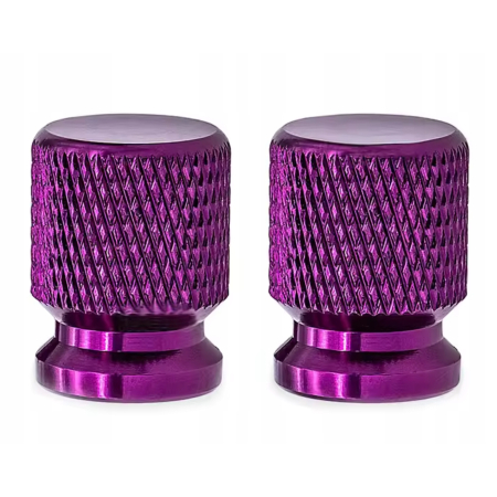 Nakrętki na wentyle czapki do opon kapturki na zawory przeciwpyłowe fiolet