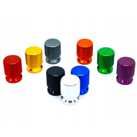 Nakrętki na wentyle czapki do opon kapturki na zawory przeciwpyłowe fiolet