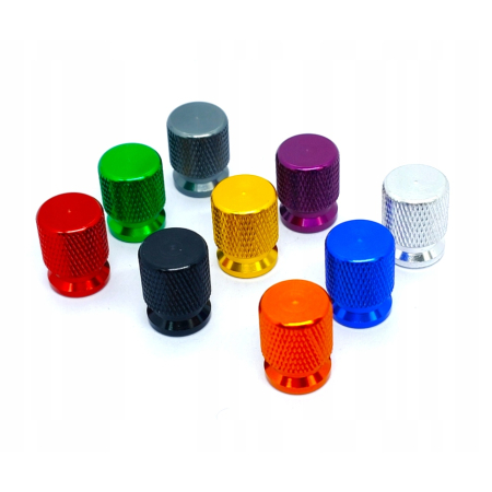 Nakrętki na wentyle czapki do opon kapturki na zawory przeciwpyłowe fiolet