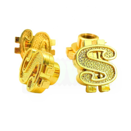 Czapki do opon kapturki na zawory przeciwpyłowe wentyle dolary złote