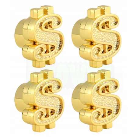 Czapki do opon kapturki na zawory przeciwpyłowe wentyle dolary złote