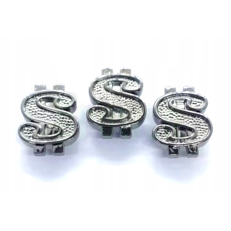 Czapki do opon kapturki na zawory przeciwpyłowe wentyle dolary srebrne