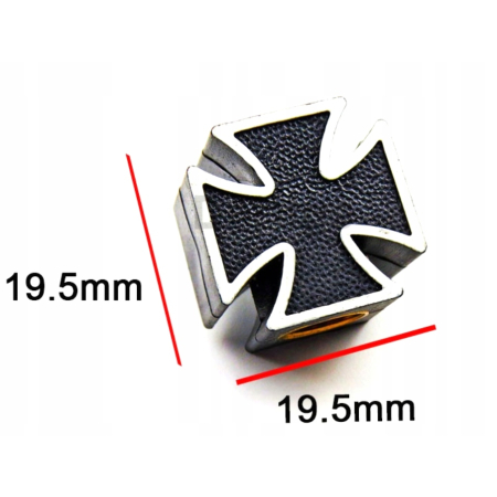 Czapki do opon kapturki na zawory osłony przeciwpyłowe wentyle krzyż różowe