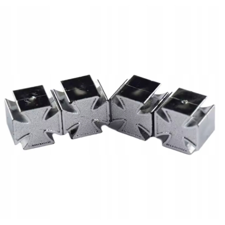 Czapki do opon kapturki na zawory osłony przeciwpyłowe wentyle srebrne