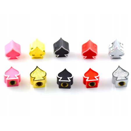 Czapki do opon kapturki na zawory przeciwpyłowe wentyle pik czarne