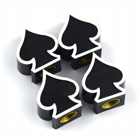 Czapki do opon kapturki na zawory przeciwpyłowe wentyle pik czarne