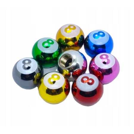 Czapki opon kapturki na zawory przeciwpyłowe wentyle kule bilardowe czarne