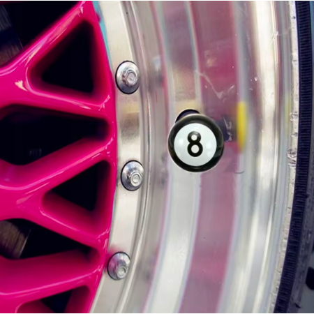 Czapki opon kapturki na zawory przeciwpyłowe wentyle kule bilardowe czarne