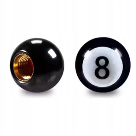 Czapki opon kapturki na zawory przeciwpyłowe wentyle kule bilardowe czarne