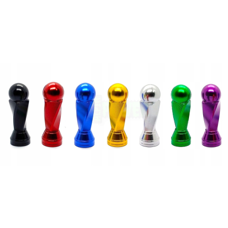 Nakrętki na wentyle czapki do opon kapturki na zawory puchar srebrne