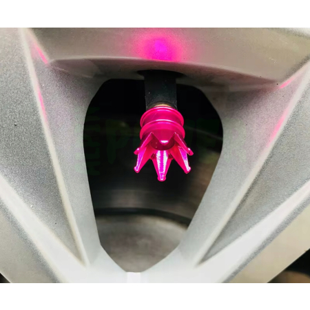 Nakrętki na wentyle czapki opon kapturki na zawory korona aluminiowa gold