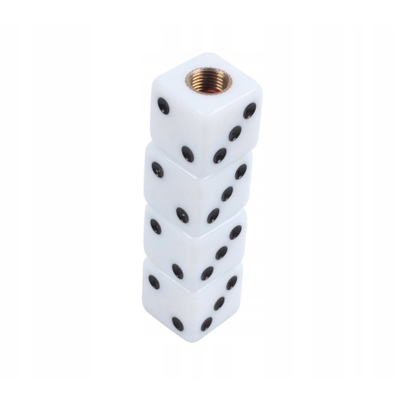 Czapki kapturki na zawory przeciwpyłowe wentyle kostki plastikowe białe