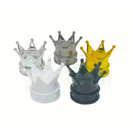 Czapki do opon korona kapturki na zawory przeciwpyłowe wentyle korona złote