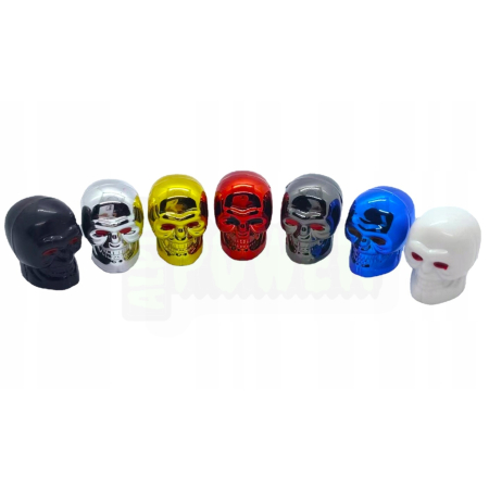 Czapki opon czaszka kapturki na zawory przeciwpyłowe wentyle czaszka złote