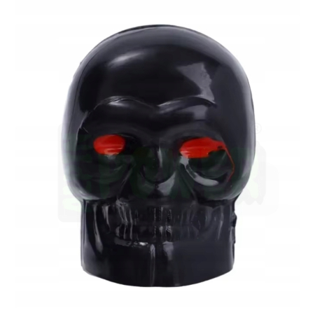 Czapki opon czaszka kapturki na zawory przeciwpyłowe wentyle czaszka czarne